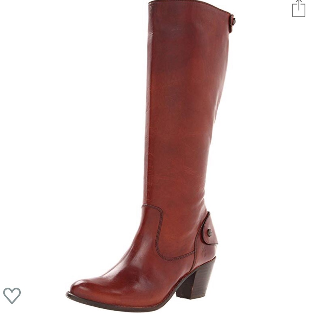 FRYE Jackie Brown Leather Boots - Size 8.5